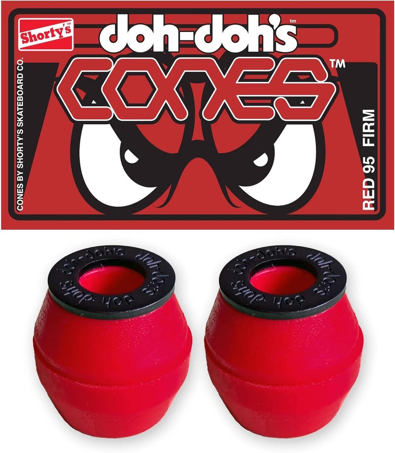 Shorty's Skateboard Bushings Doh Doh's Cones with Washers - Choose Color - Image 2